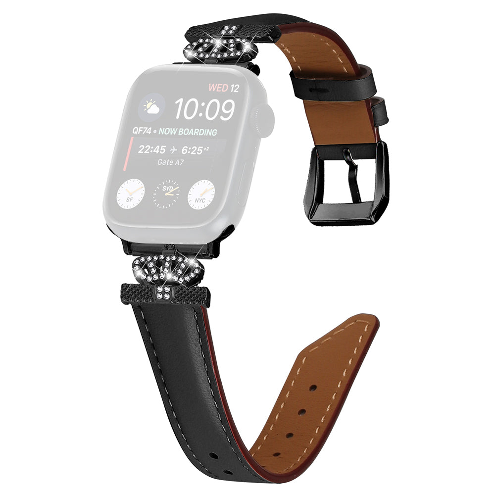 Rhinestone Band for Apple Watch Series 9 8 7 41mm SE (2023) SE (2022) 6 5 4 SE 40mm 3 2 1 38mm Black Buckle Watch Strap Rhinestone Band for Apple Watch Series 9 8 7 41mm SE (2023) SE (2022) 6 5 4 SE 40mm 3 2 1 38mm Black Buckle Watch Strap